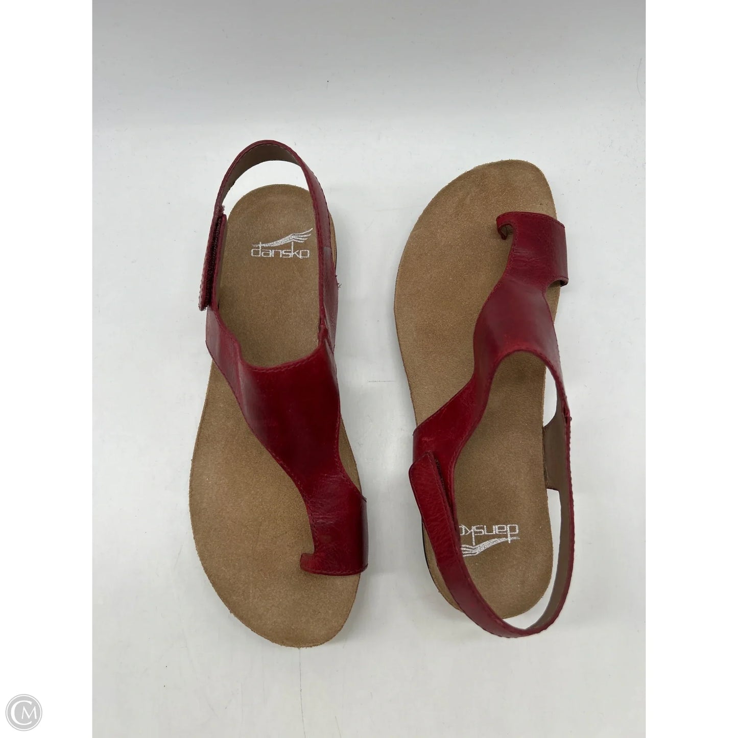 Sandals Heels Wedge By Dansko In Red, Size: 8.5