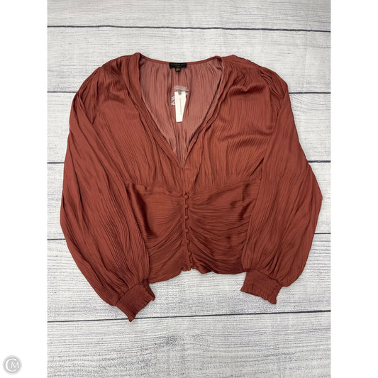Top Long Sleeve By Current Air In Orange, Size: Xl