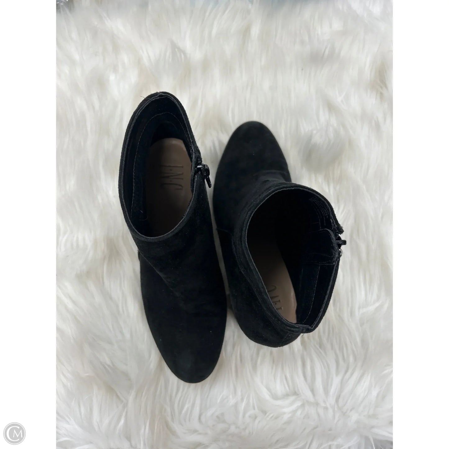 Boots Ankle Heels By Inc In Black, Size: 8