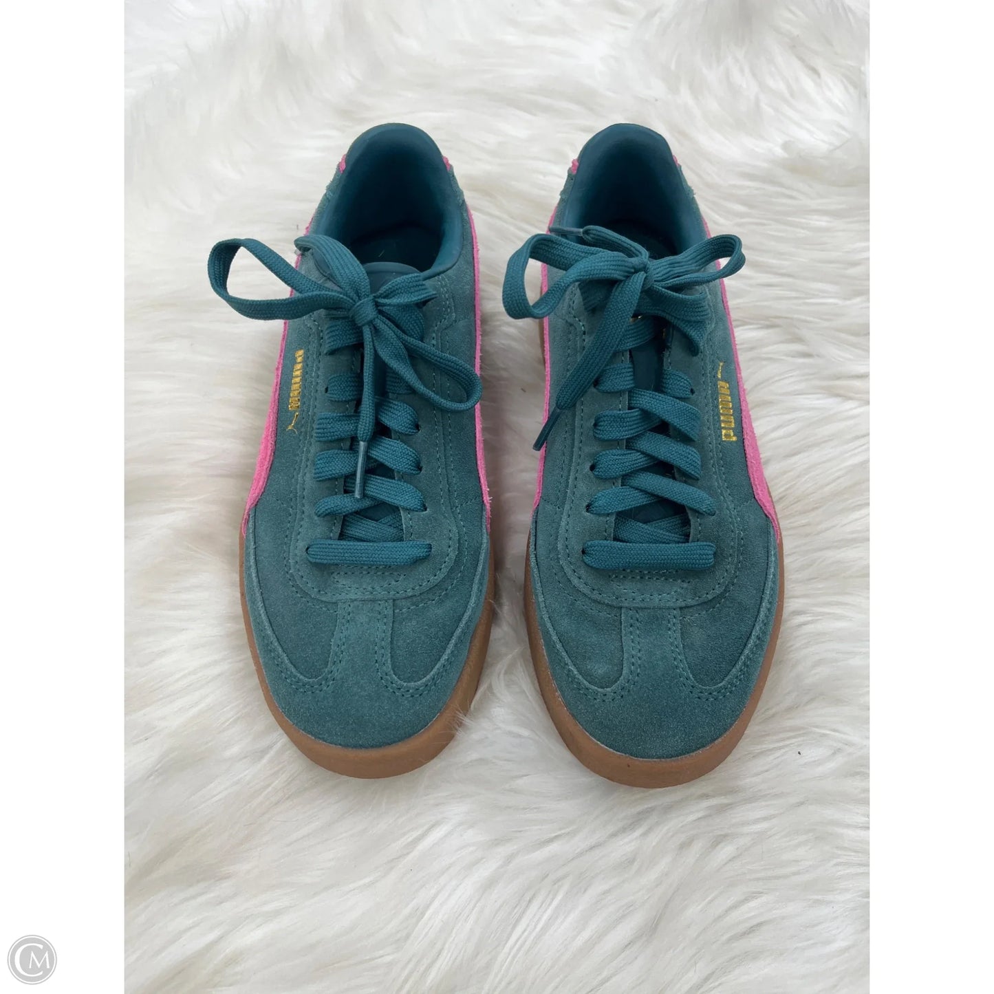 Shoes Sneakers By Puma In Green, Size: 6.5