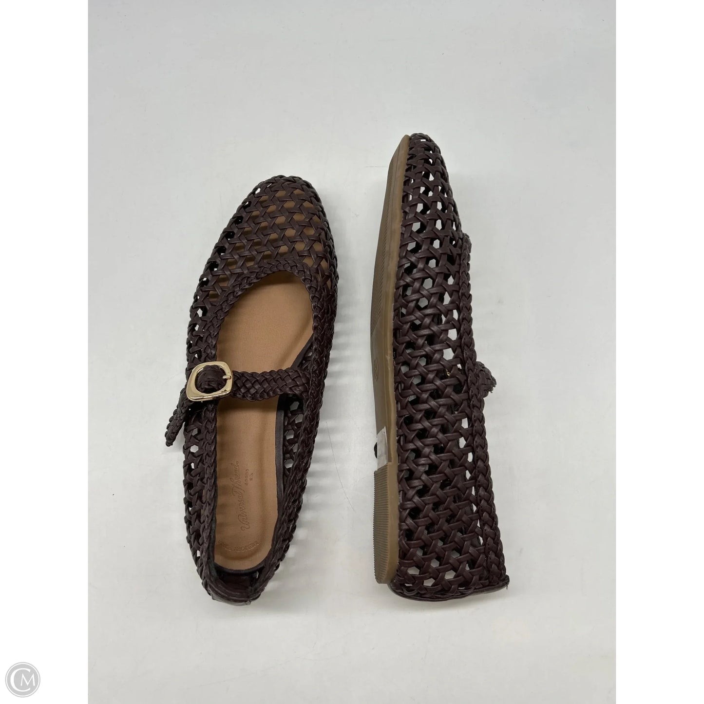 Shoes Flats By Universal Thread In Brown, Size: 8