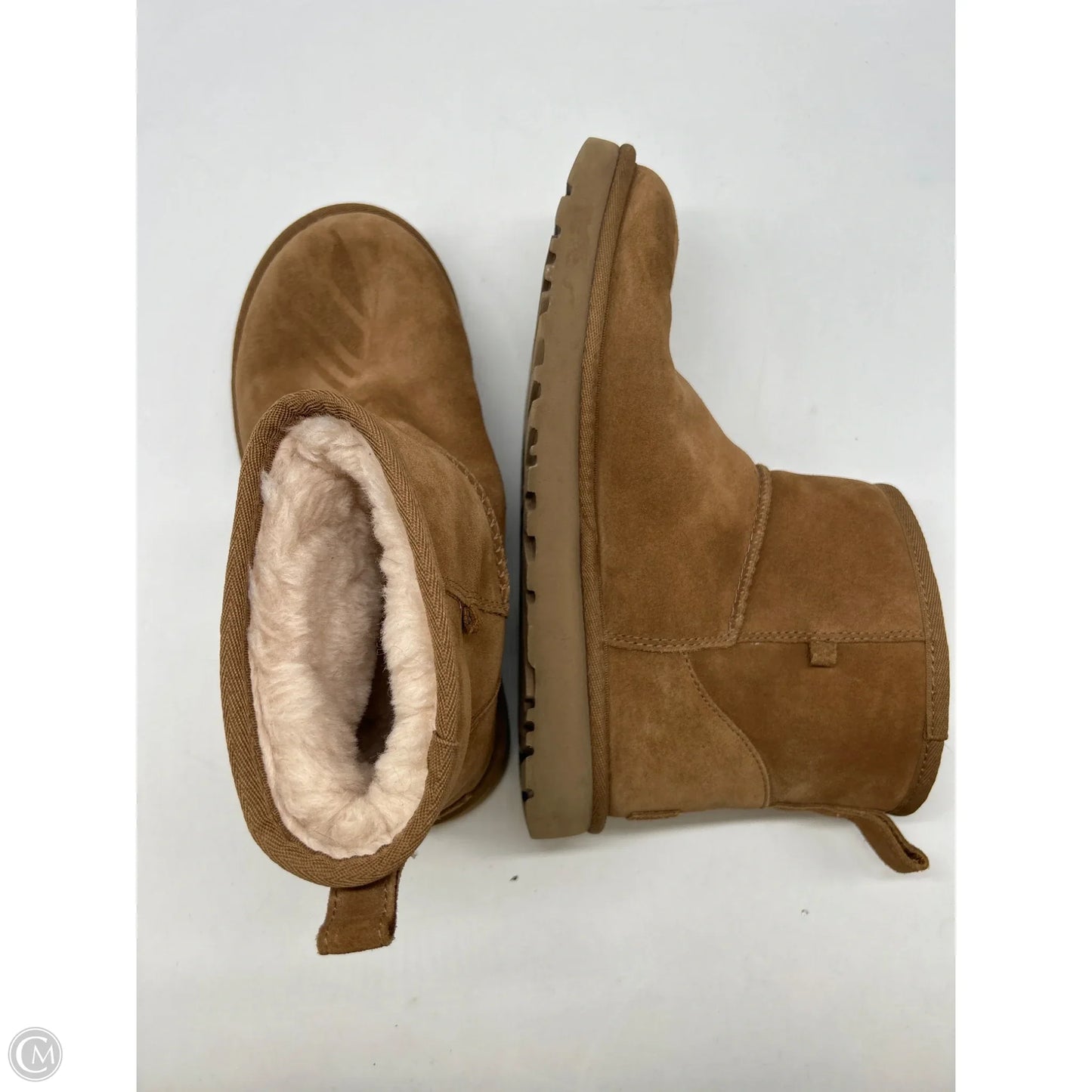Boots Designer By Ugg In Brown, Size: 8