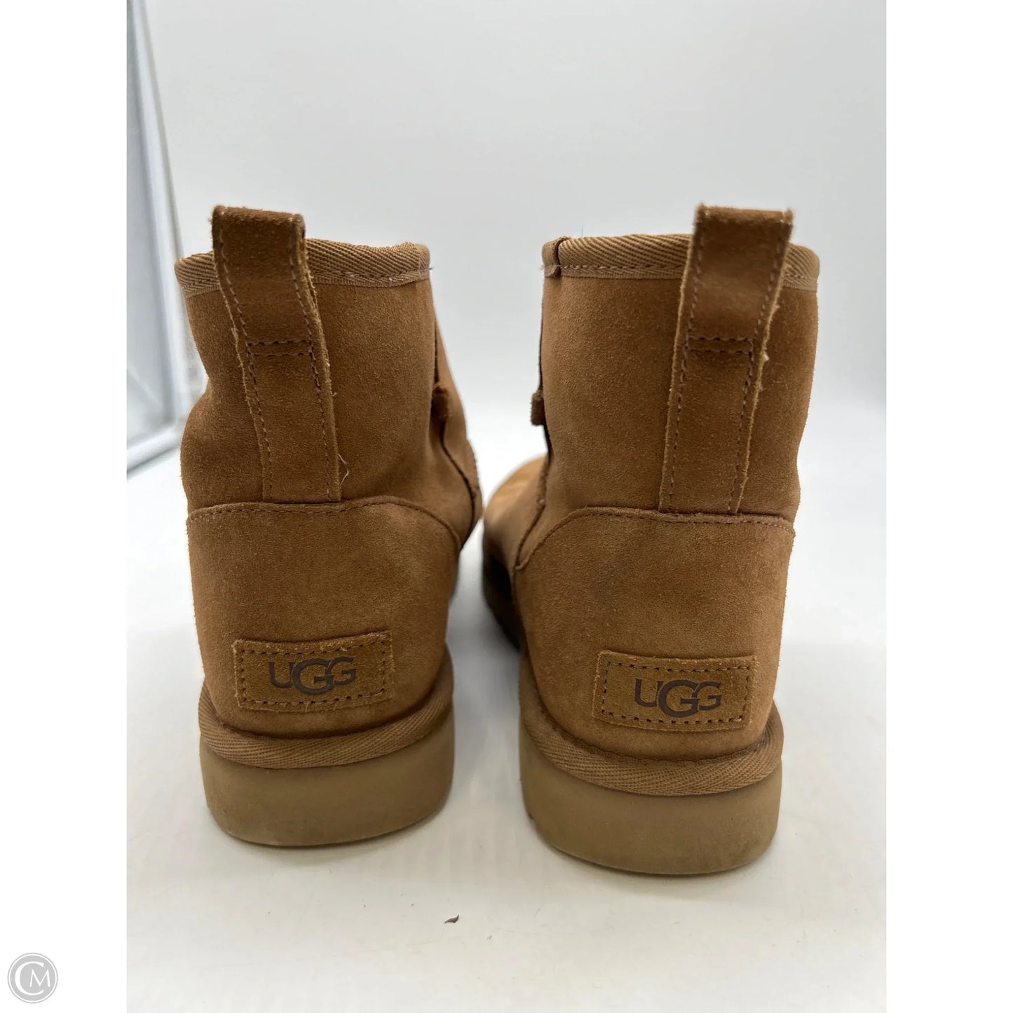 Boots Designer By Ugg In Brown, Size: 8