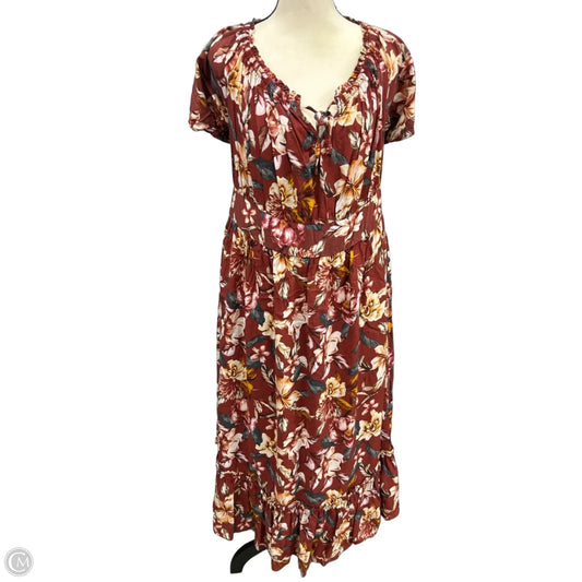 Dress Casual Maxi By Torrid In Orange, Size: 2x