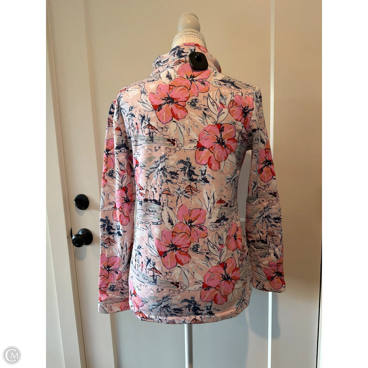 Sweatshirt Collar By Talbots In Pink, Size: Sp