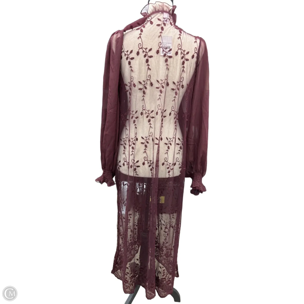 Cardigan By Cato In Maroon, Size: Xl