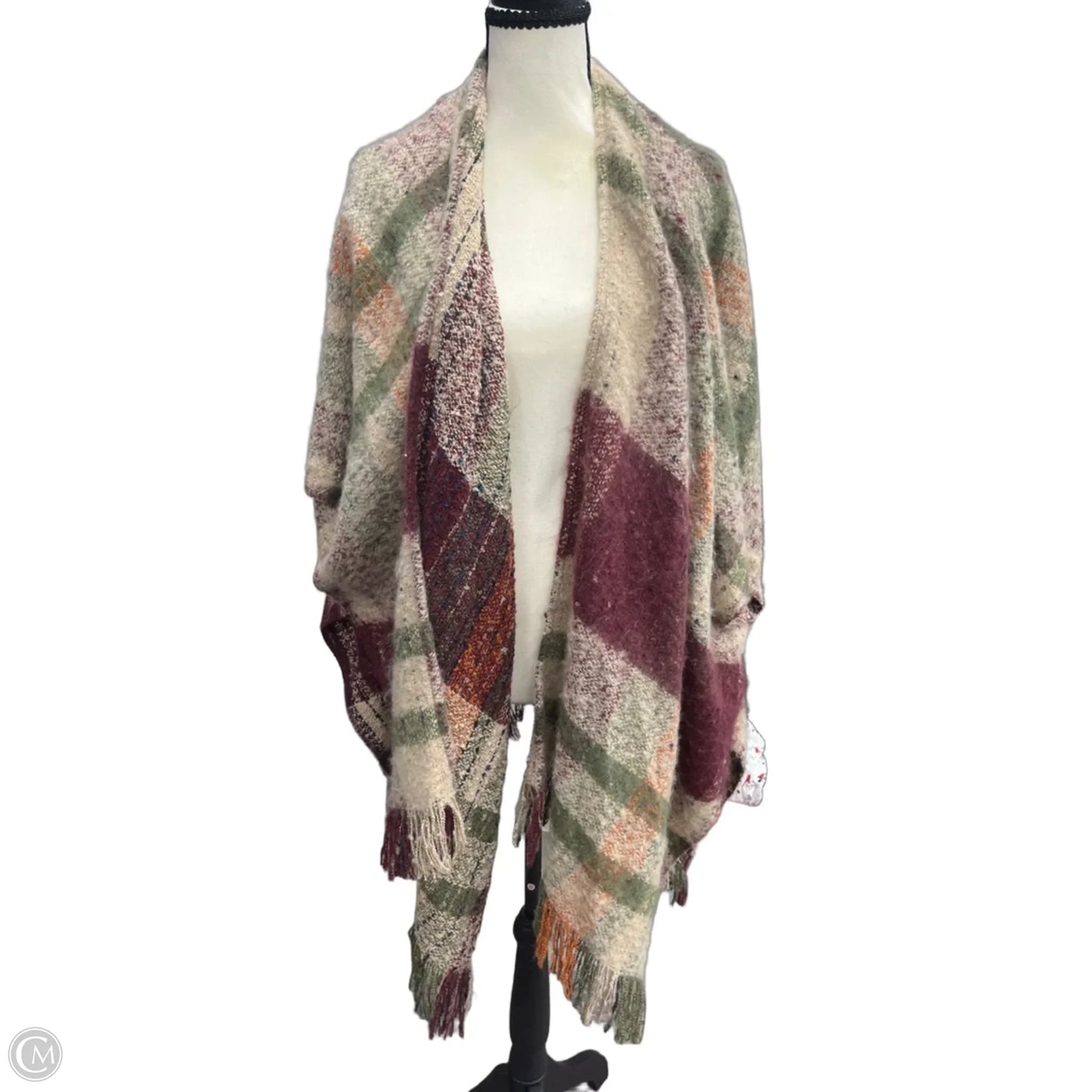 Shawl By Sonoma In Plaid Pattern, Size: Osfm