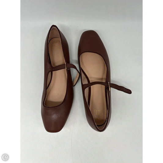 Shoes Flats By Time And Tru In Brown, Size: 8.5