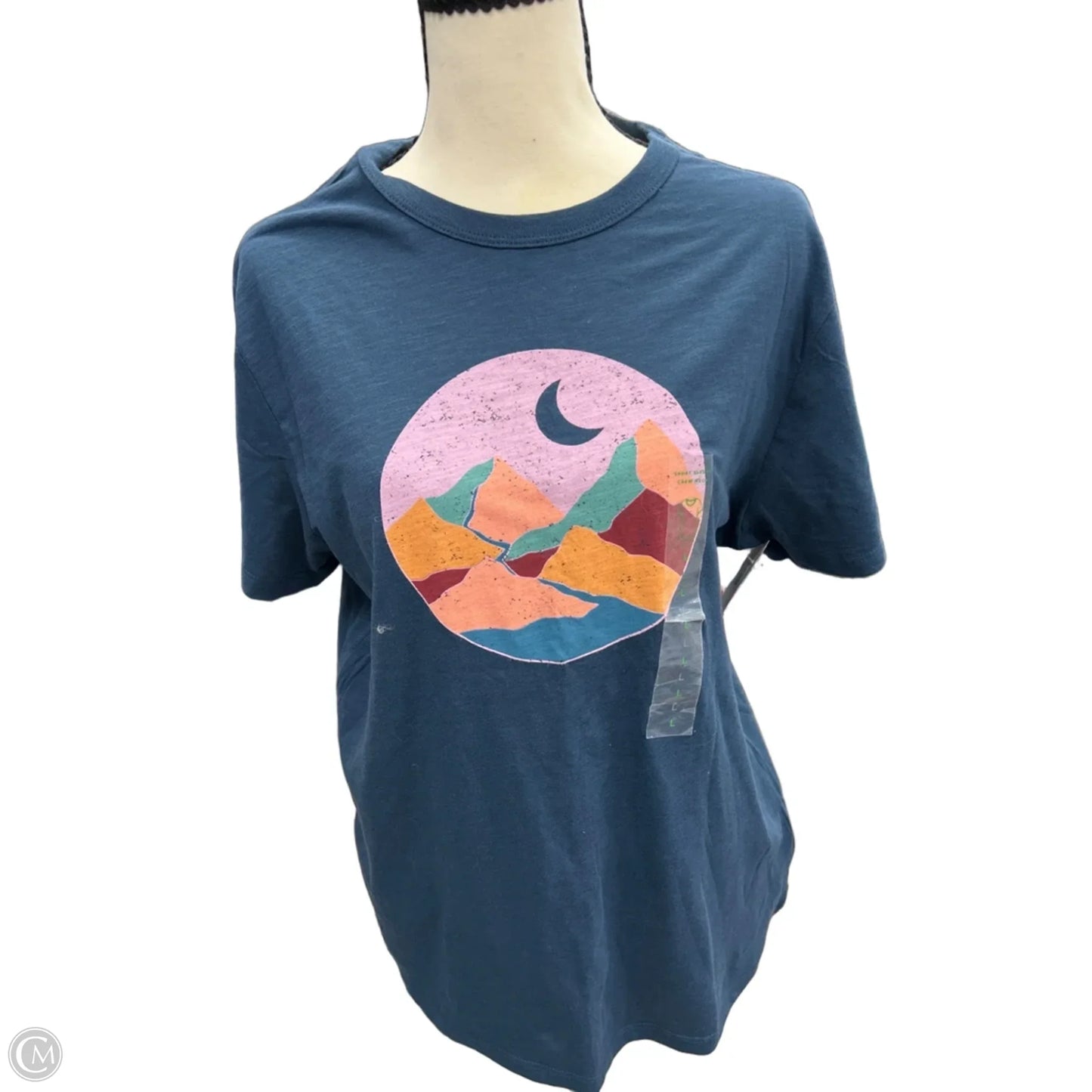 Top Short Sleeve By Dip In Blue, Size: L