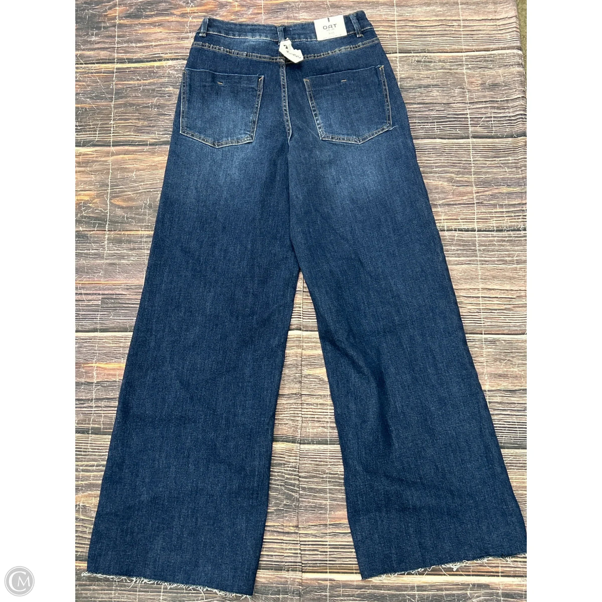 Jeans Wide Leg By Oat In Blue, Size: 4