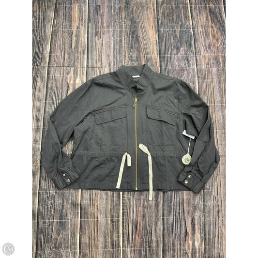 Jacket Designer By Spartina In Grey, Size: 1x
