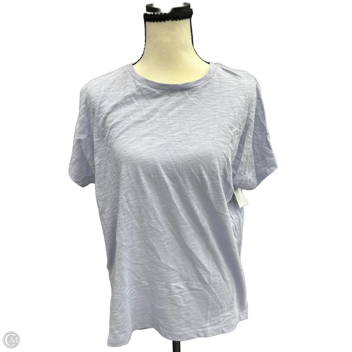 Top Short Sleeve Basic By Madewell In Purple, Size: M