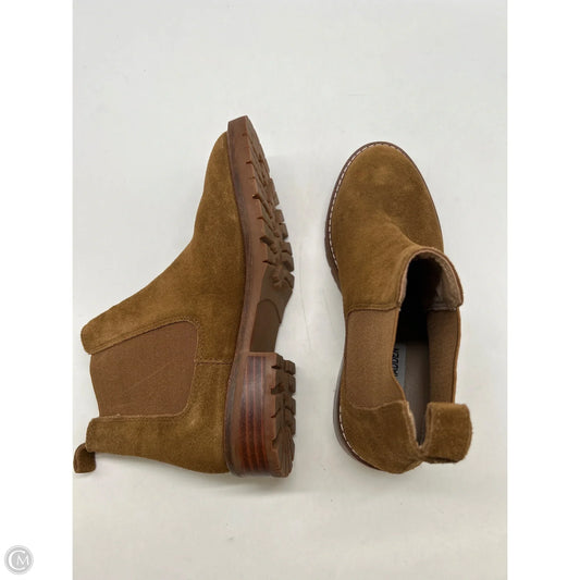 Boots Ankle Heels By Steve Madden In Brown, Size: 6