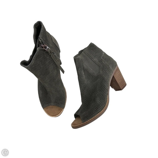 Sandals Heels Block By Toms In Green, Size: 7.5