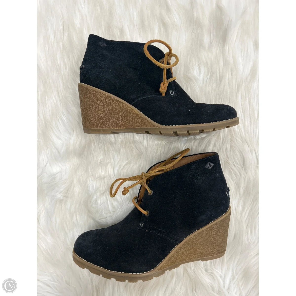 Boots Ankle Heels By Sperry In Black, Size: 8