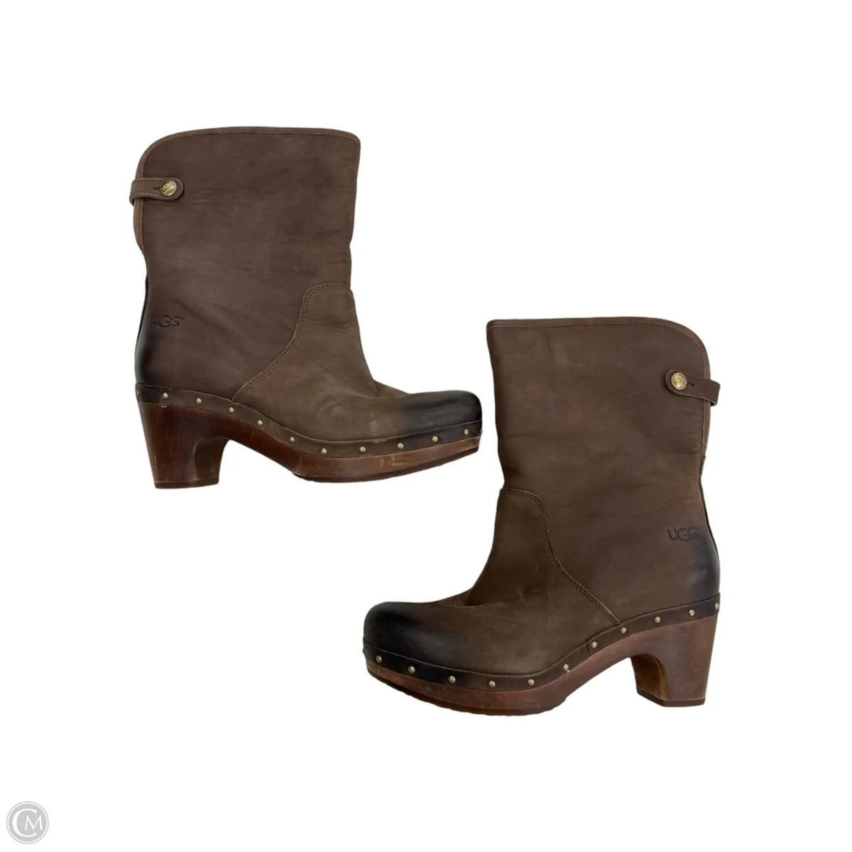 Boots Designer By Ugg In Brown, Size: 8