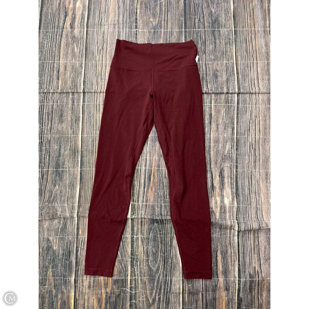 Athletic Leggings By Lululemon In Red, Size: 8