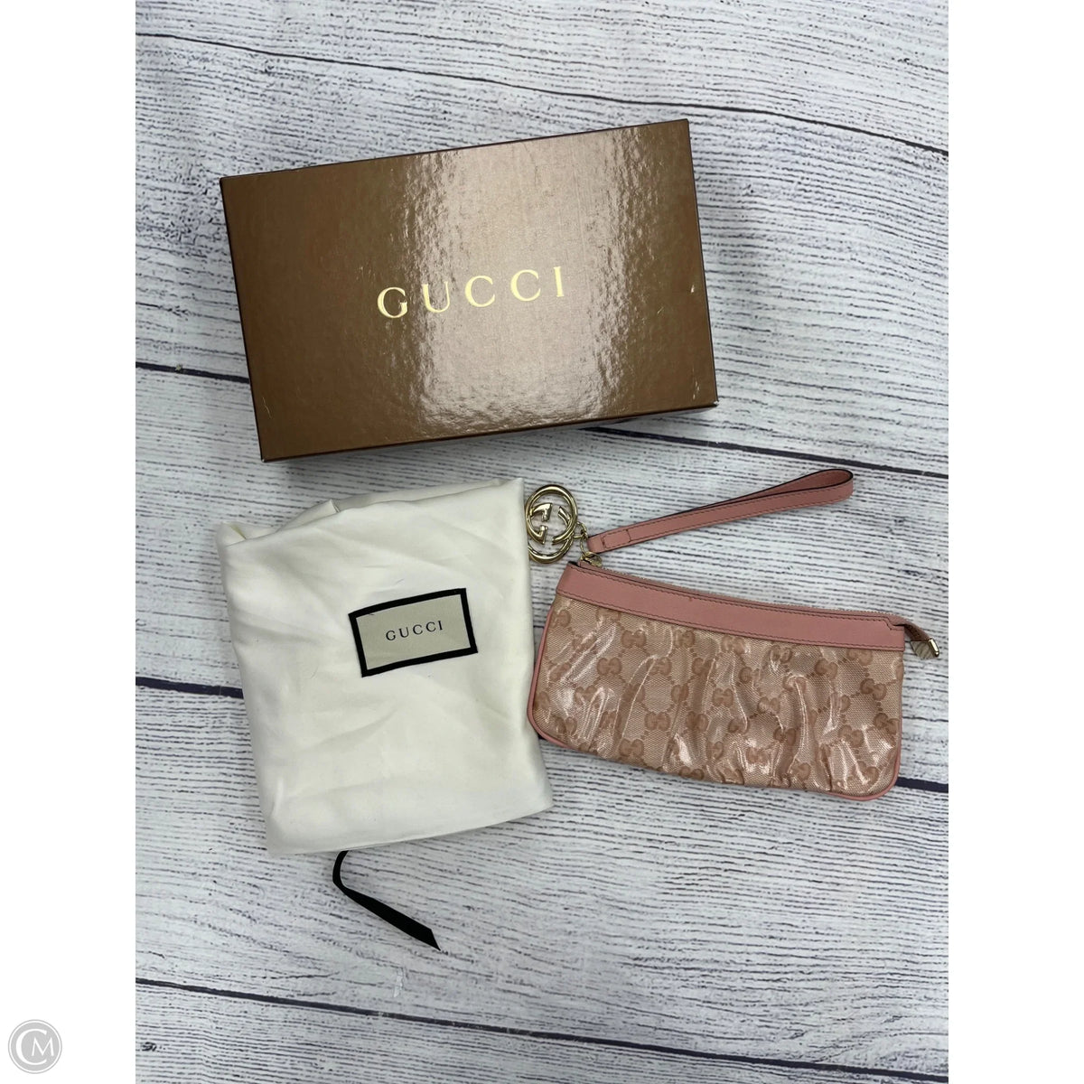Wristlet Luxury Designer By Gucci, Size: Large