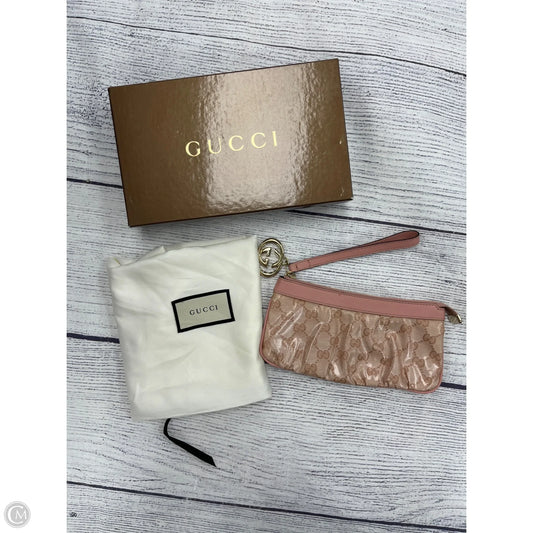 Wristlet Luxury Designer By Gucci, Size: Large