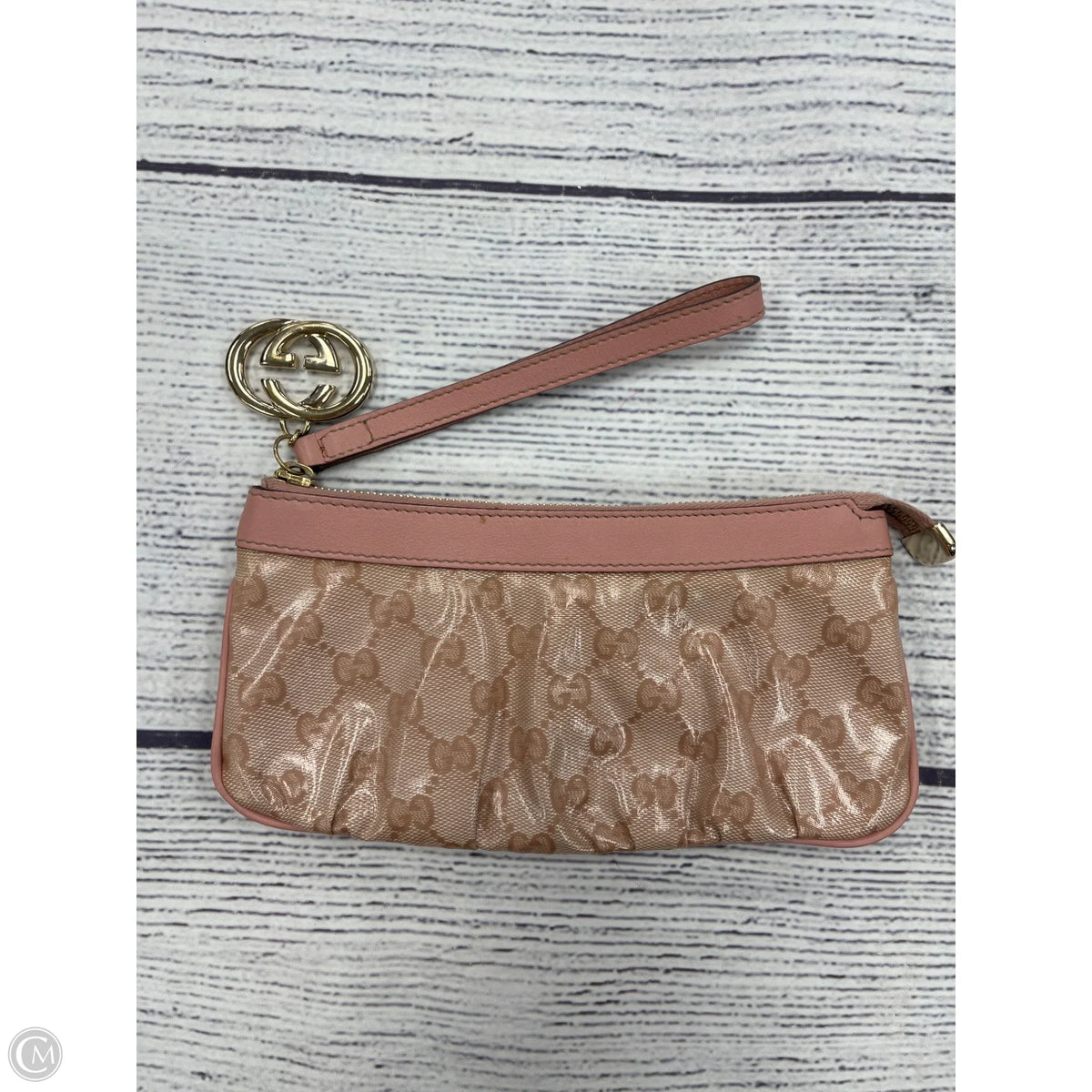 Wristlet Luxury Designer By Gucci, Size: Large