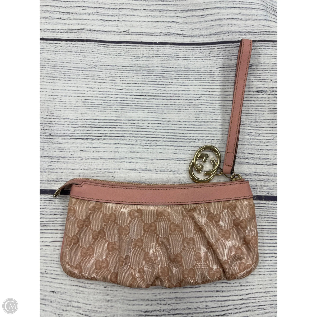 Wristlet Luxury Designer By Gucci, Size: Large