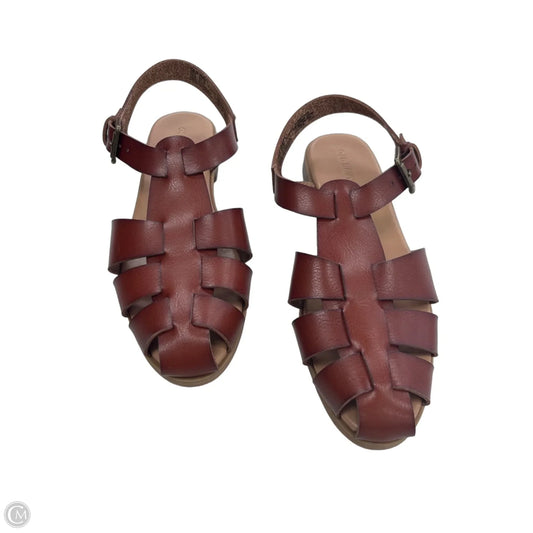 Sandals Flats By Old Navy In Brown, Size: 9