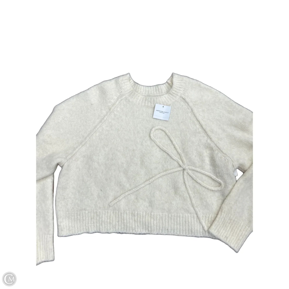 Sweater By American Eagle In Cream, Size: 1x