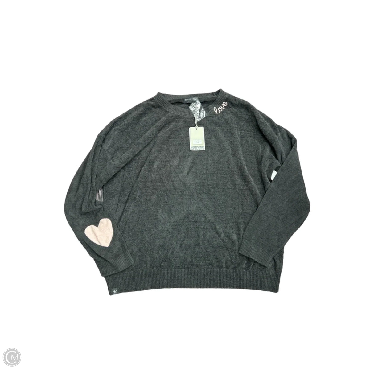 Sweater By Barefoot Dreams In Grey, Size: 1x