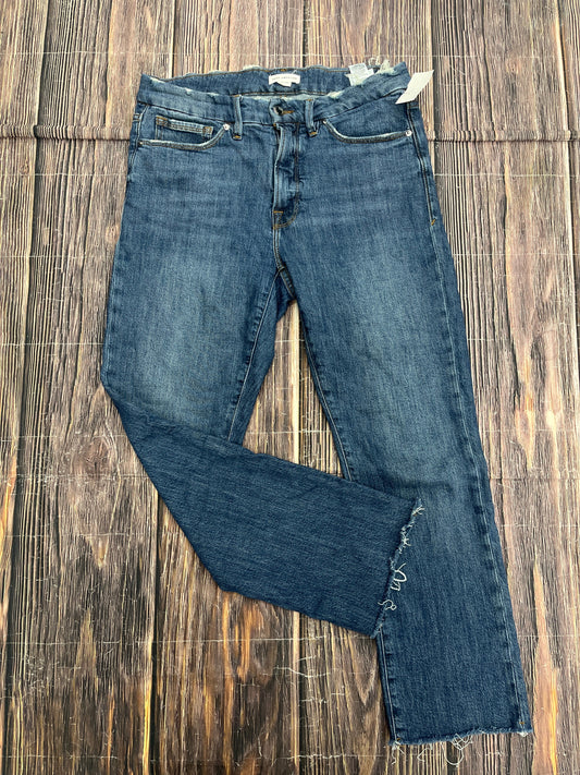 Blue Denim Jeans Straight Good American, Size 10