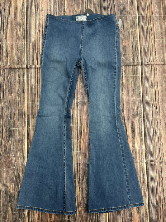 Blue Denim Jeans Flared Free People, Size 6