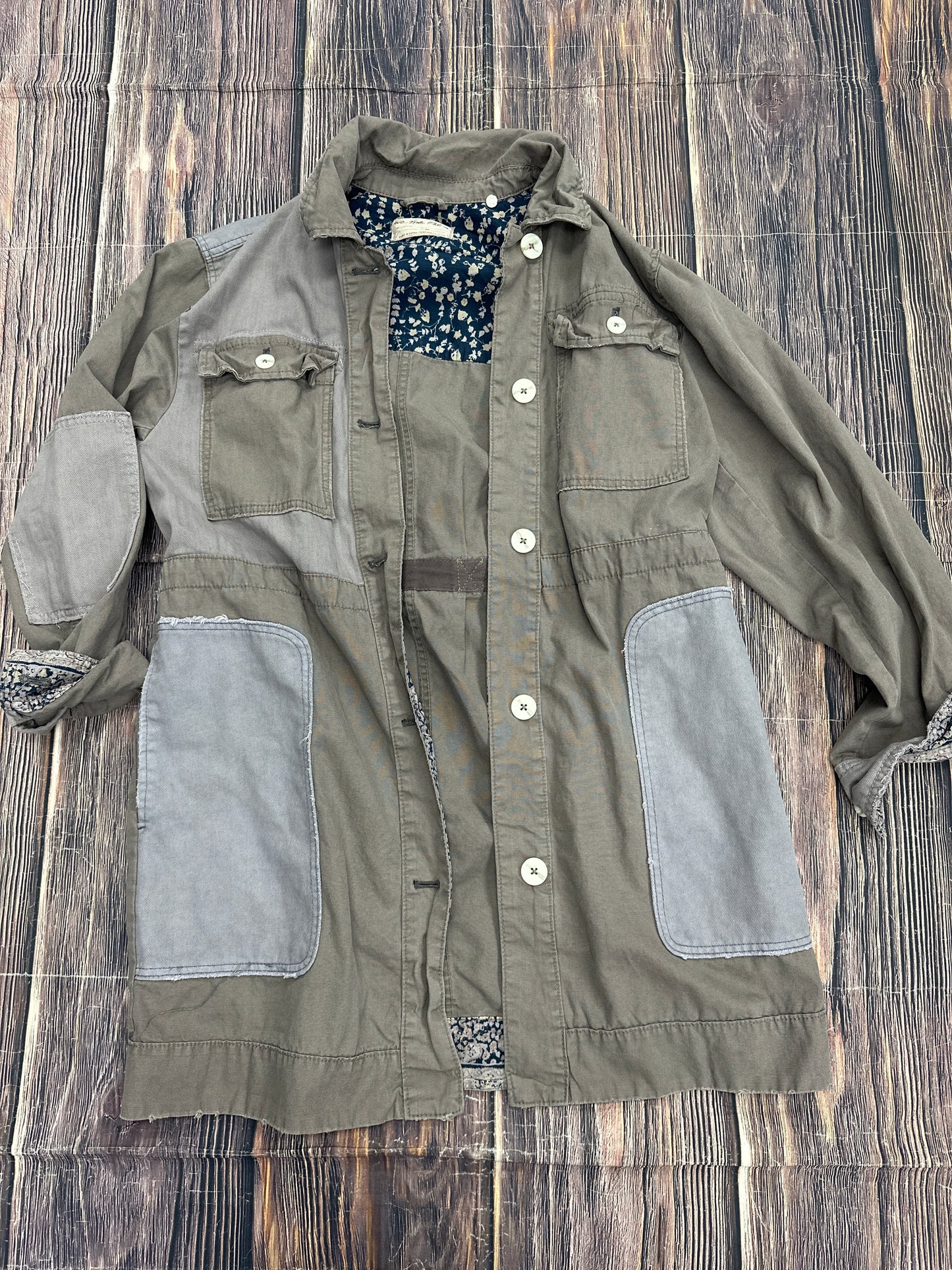 Grey Jacket Utility Free People, Size M