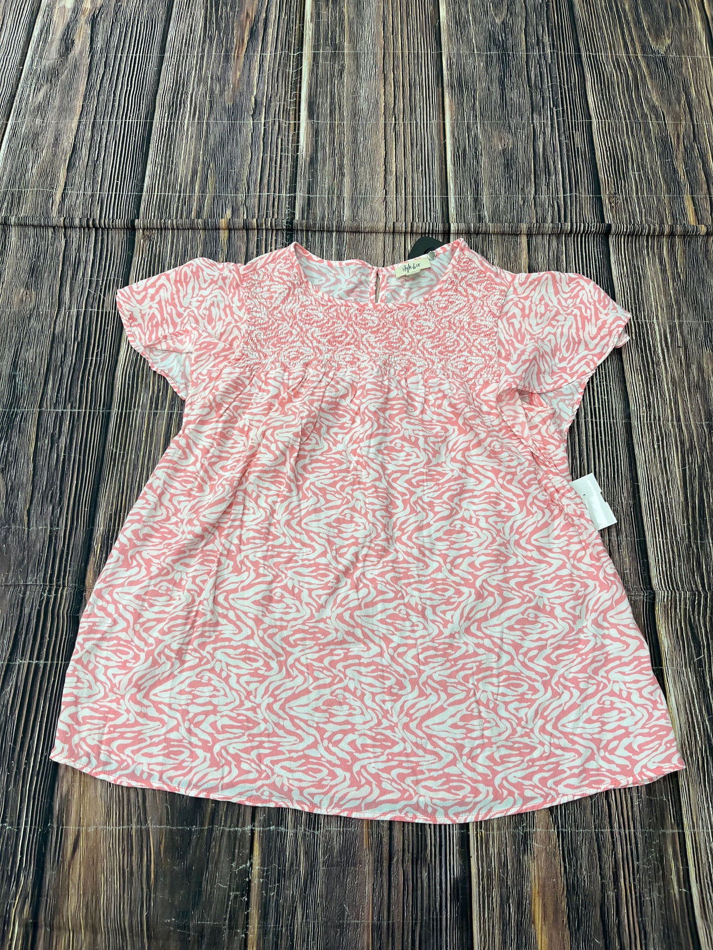 Pink Top Short Sleeve Style And Company, Size M