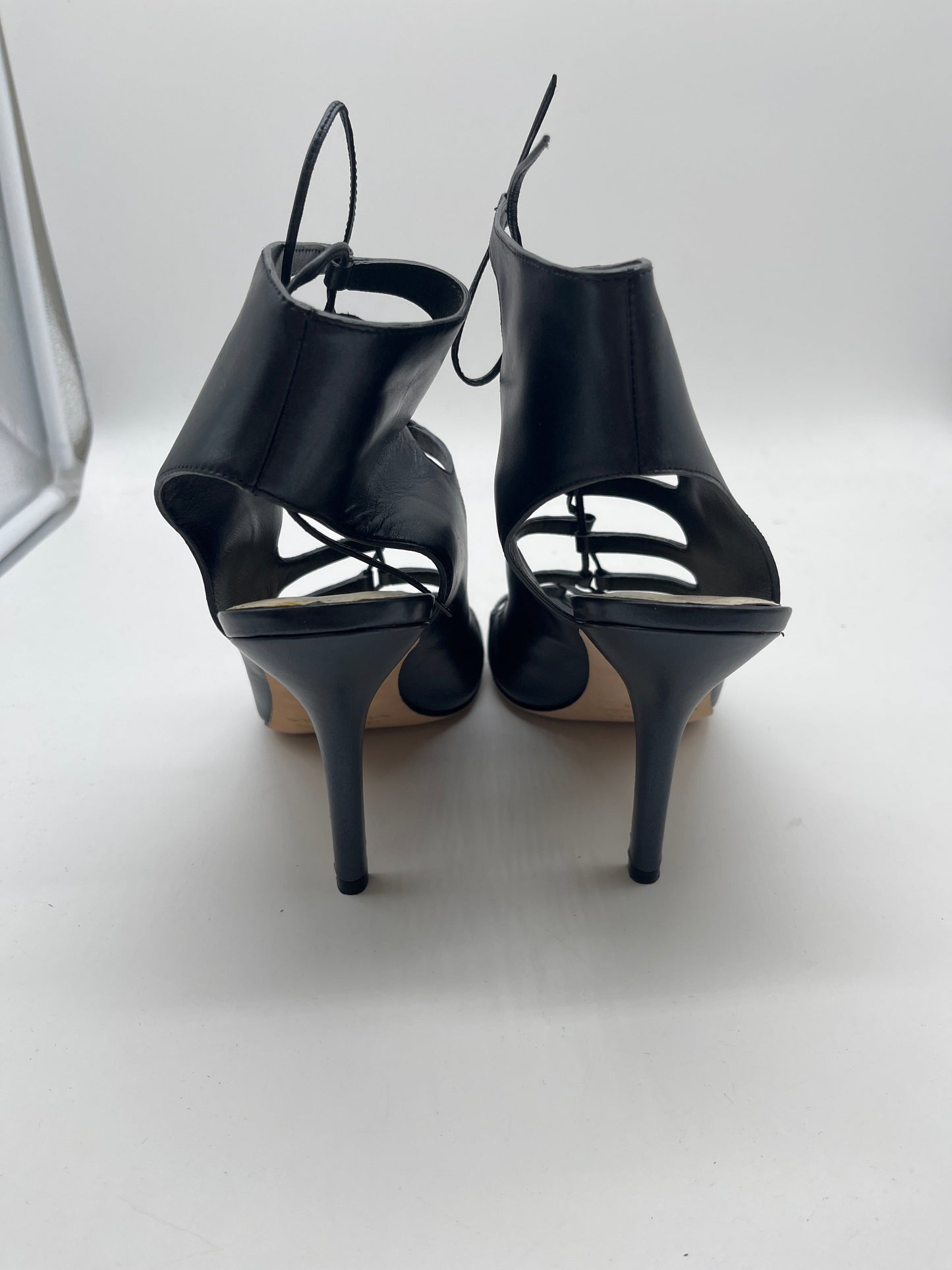 Black Sandals Heels Stiletto Via Spiga, Size 10