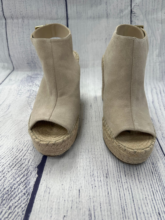 Sandals Heels Wedge By Kenneth Cole In Tan, Size: 9.5