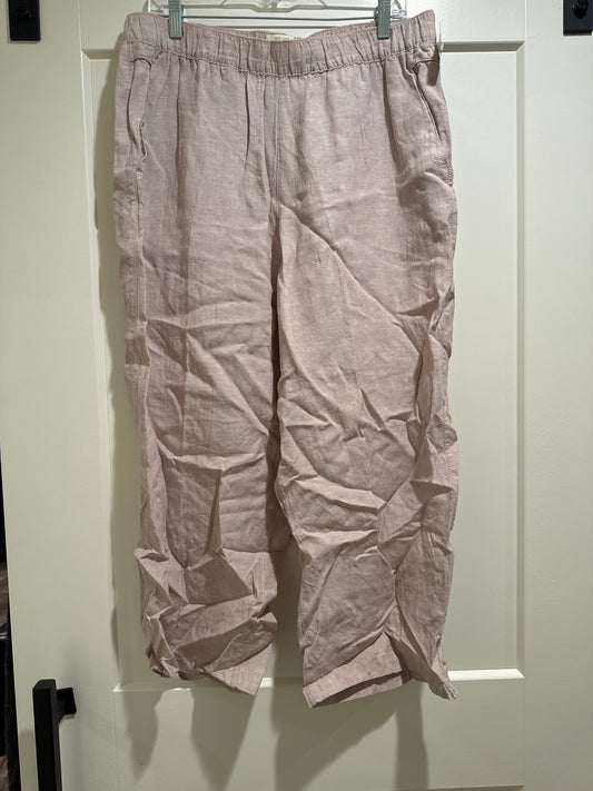 Pants Linen By Cynthia Rowley In Tan, Size: Xl