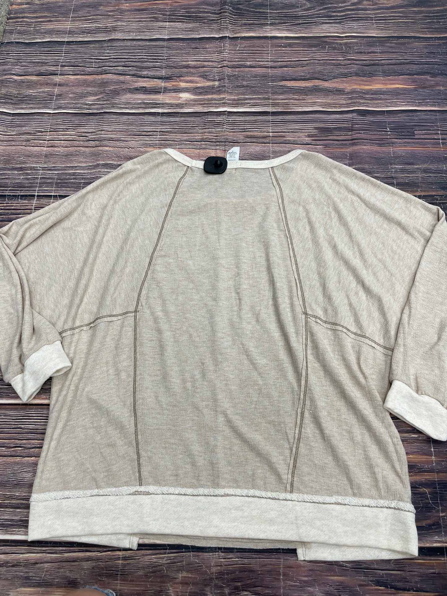 Tan Top Long Sleeve Bibi, Size Xl