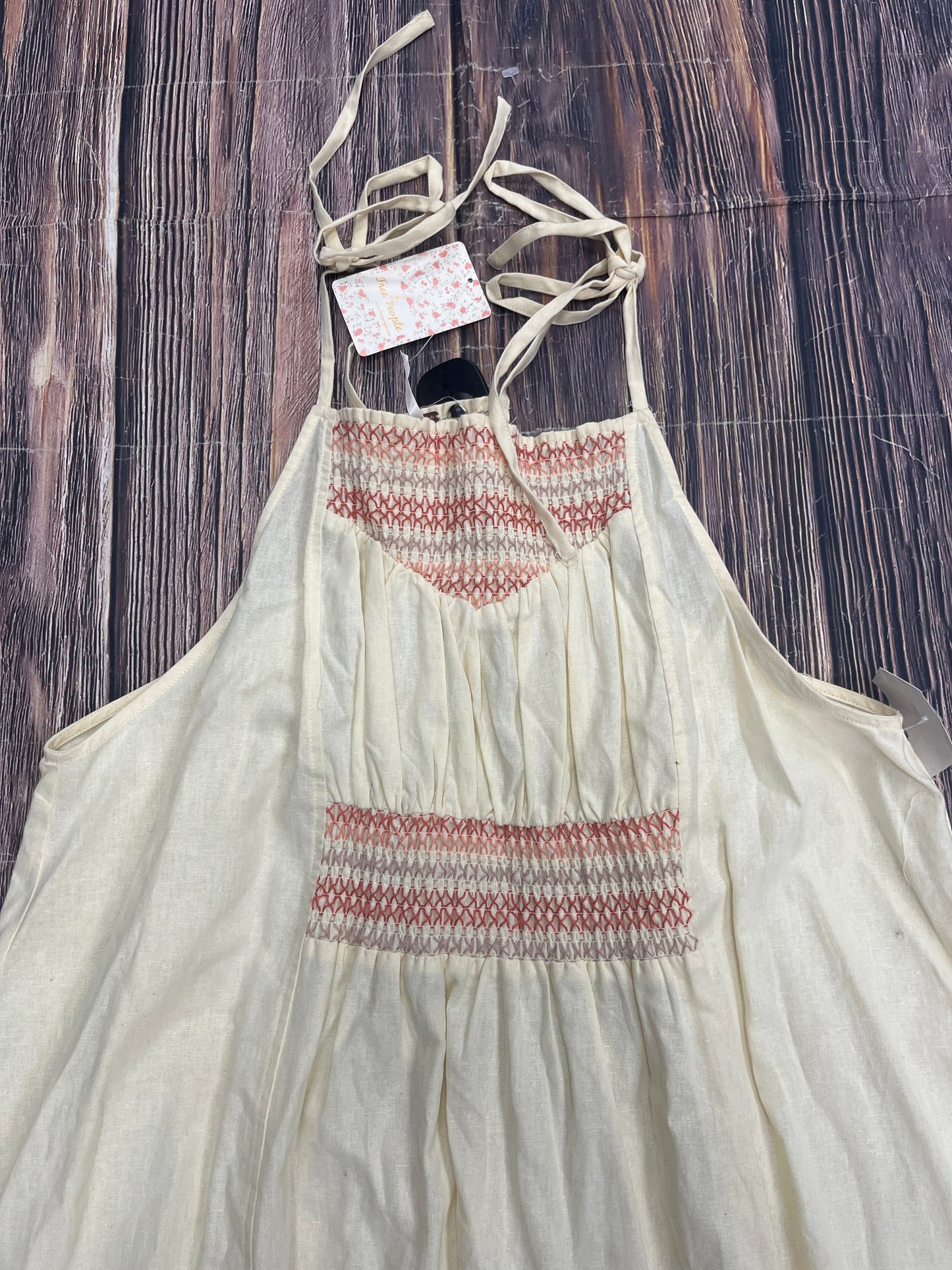 Cream Dress Casual Maxi Free People, Size L