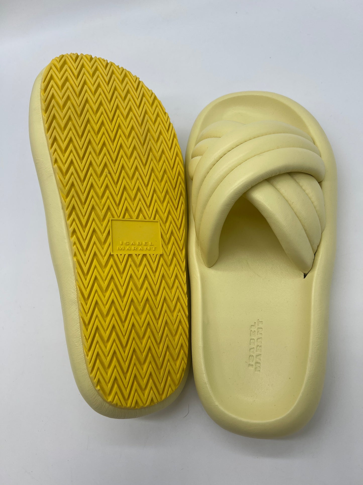 Yellow Sandals Flats Isabel Marant, Size 9.5