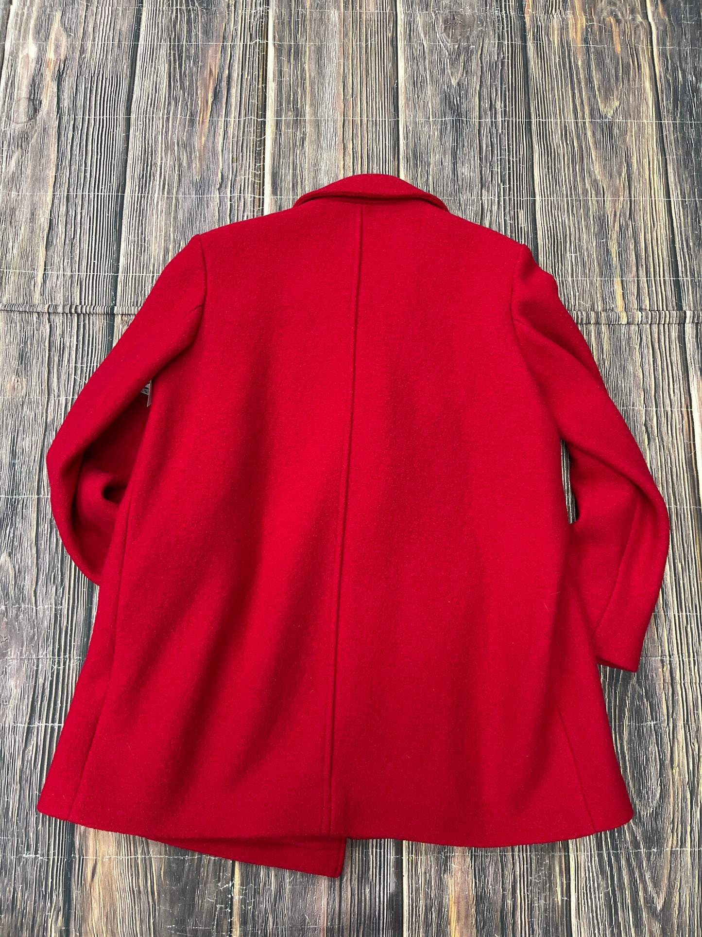 Coat Peacoat By Calvin Klein In Red, Size: L