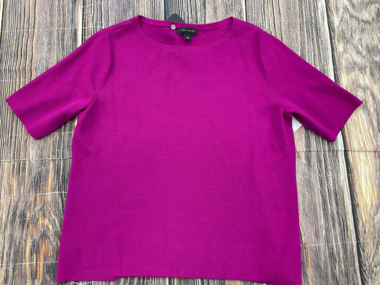 Sweater Short Sleeve By Ann Taylor In Purple, Size: Xl