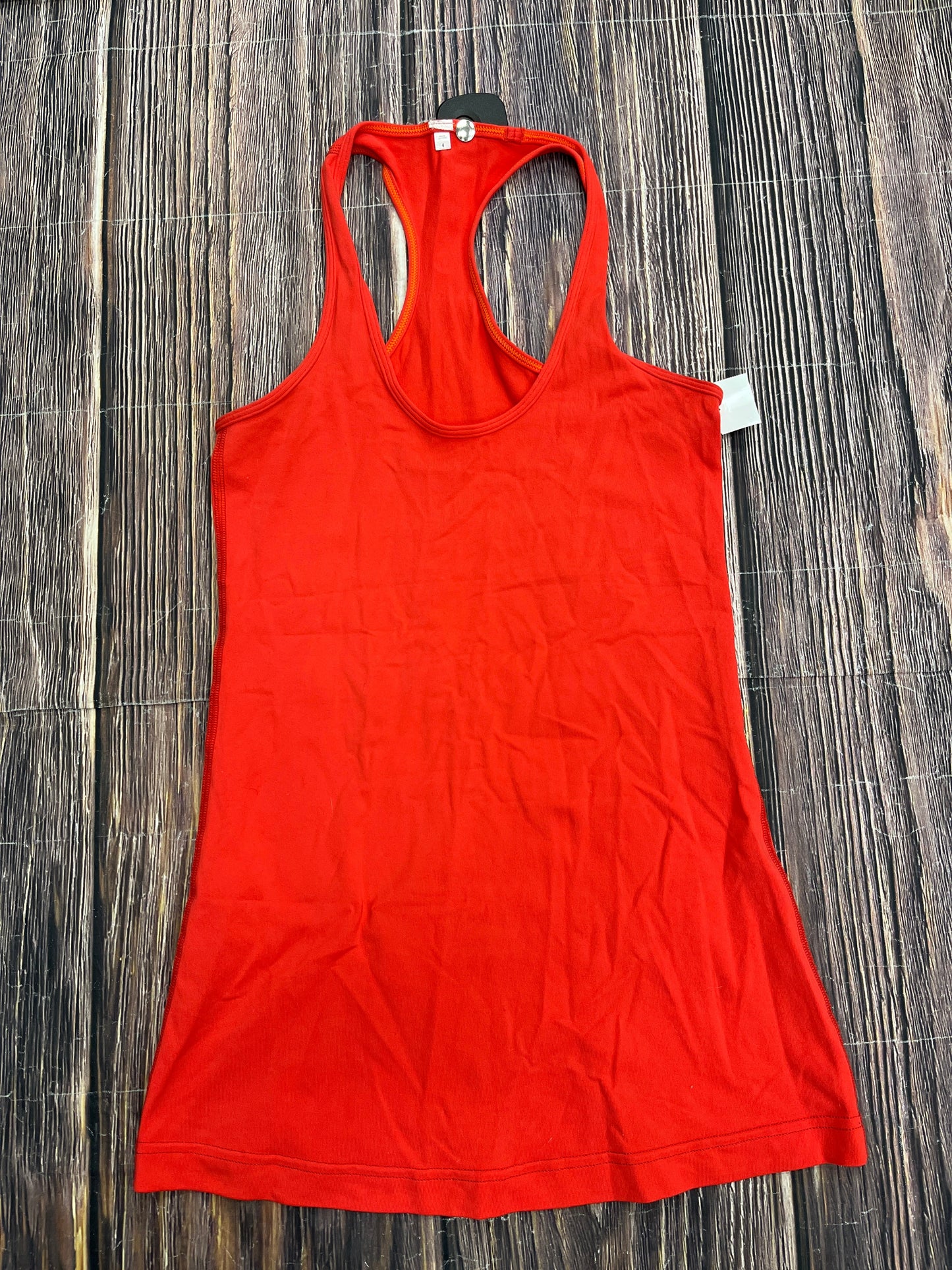 Athletic Tank Top By Lululemon In Red, Size: 4