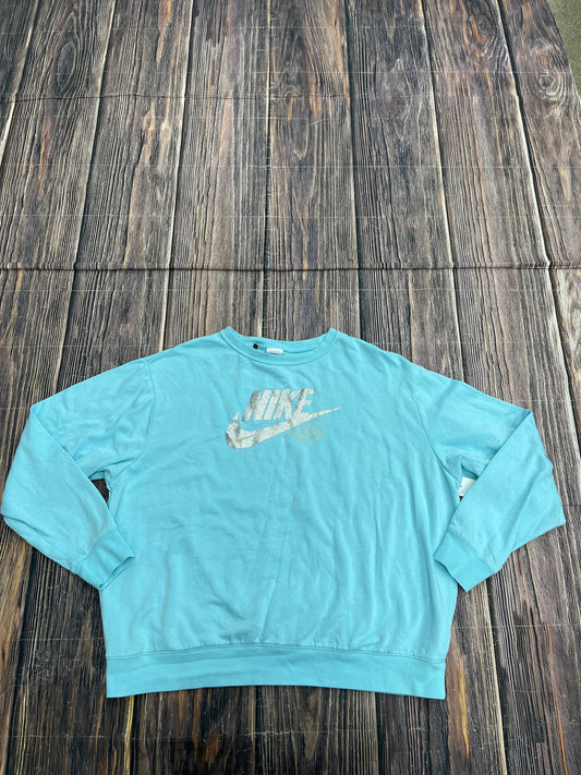 Sweatshirt Crewneck By Nike In Blue, Size: Xl