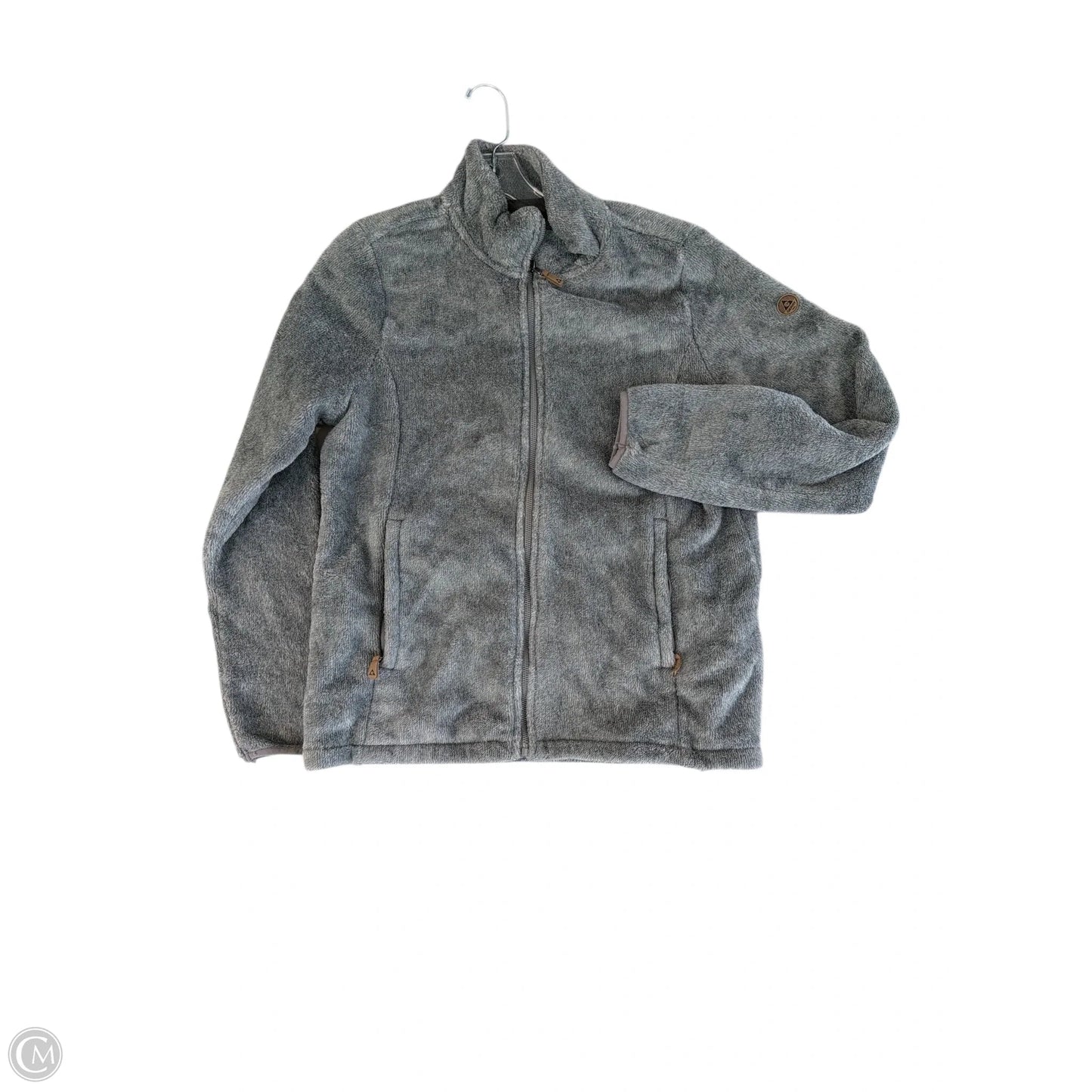 Jacket Faux Fur & Sherpa By Clothes Mentor In Green, Size: L