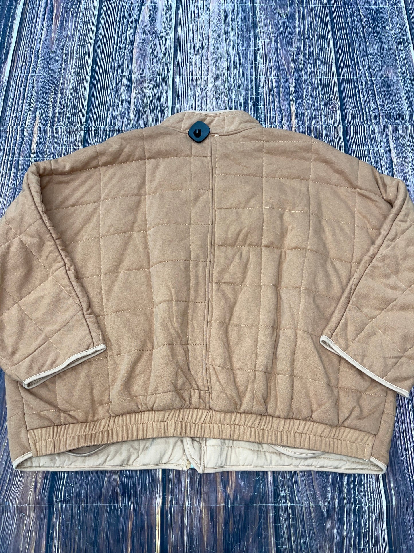 Jacket Shirt By Hayden La In Tan, Size: 2x