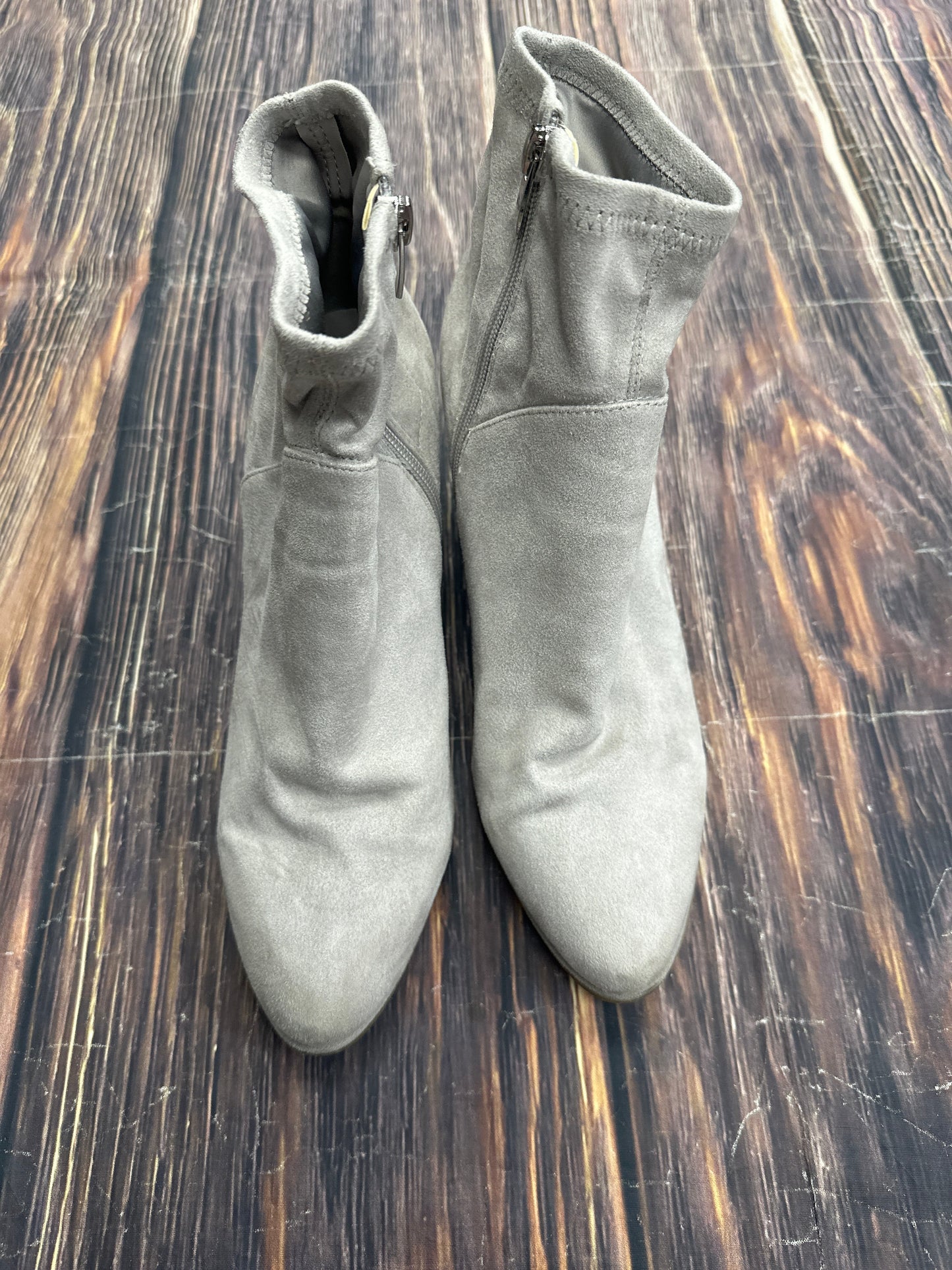 Boots Ankle Heels By Marc Fisher In Grey, Size: 9