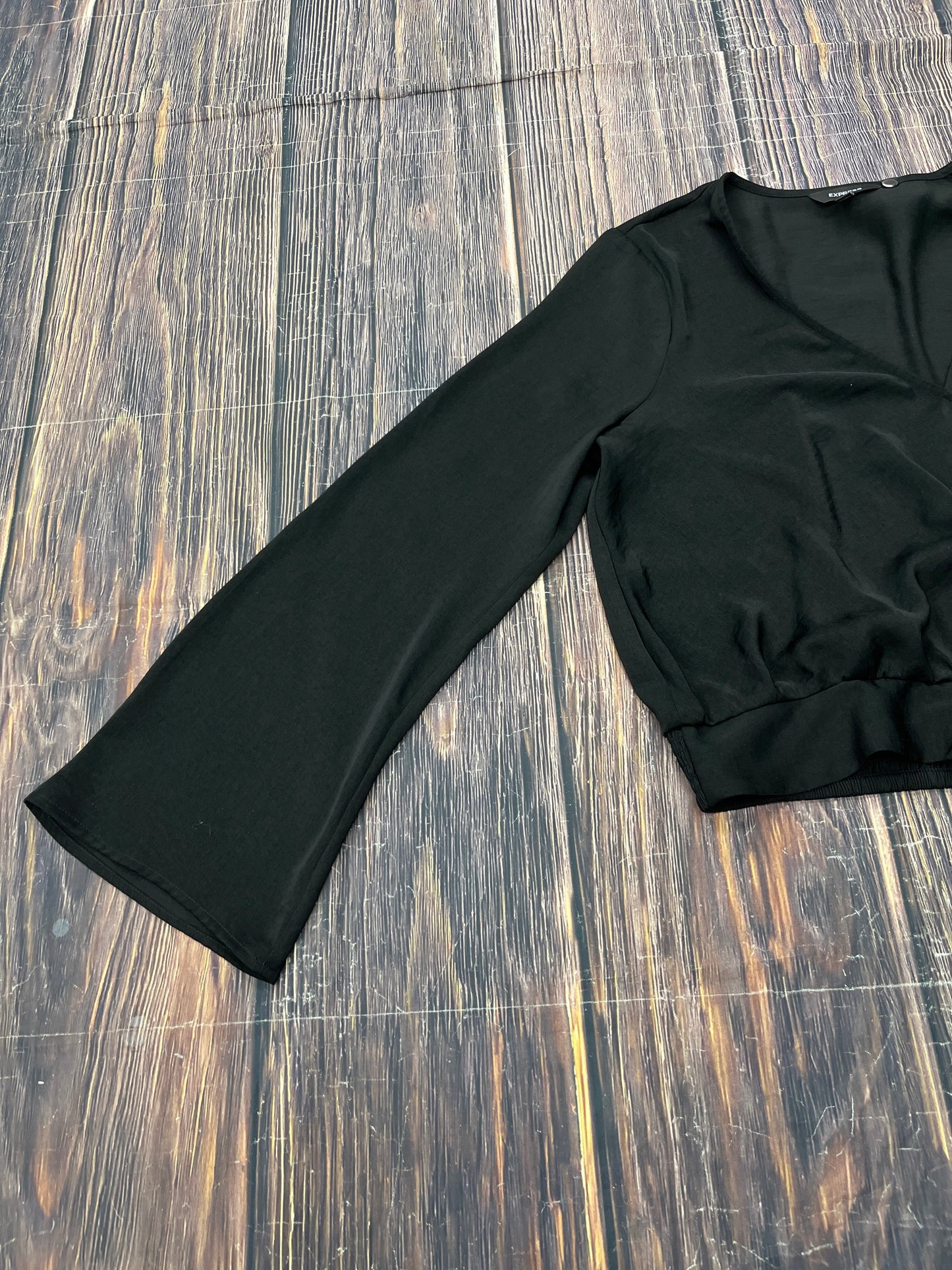 Top Long Sleeve By Express In Black, Size: M