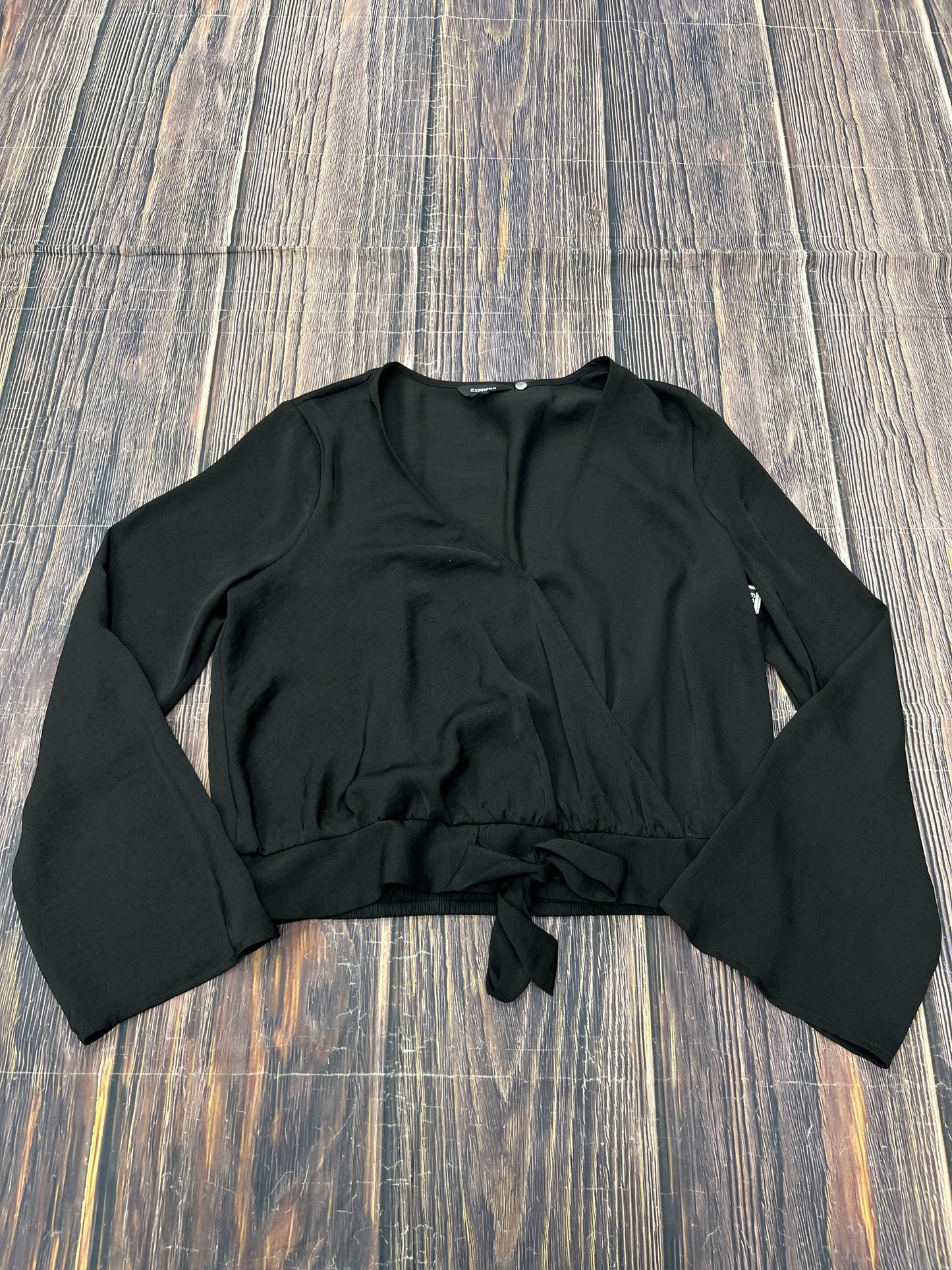 Top Long Sleeve By Express In Black, Size: M