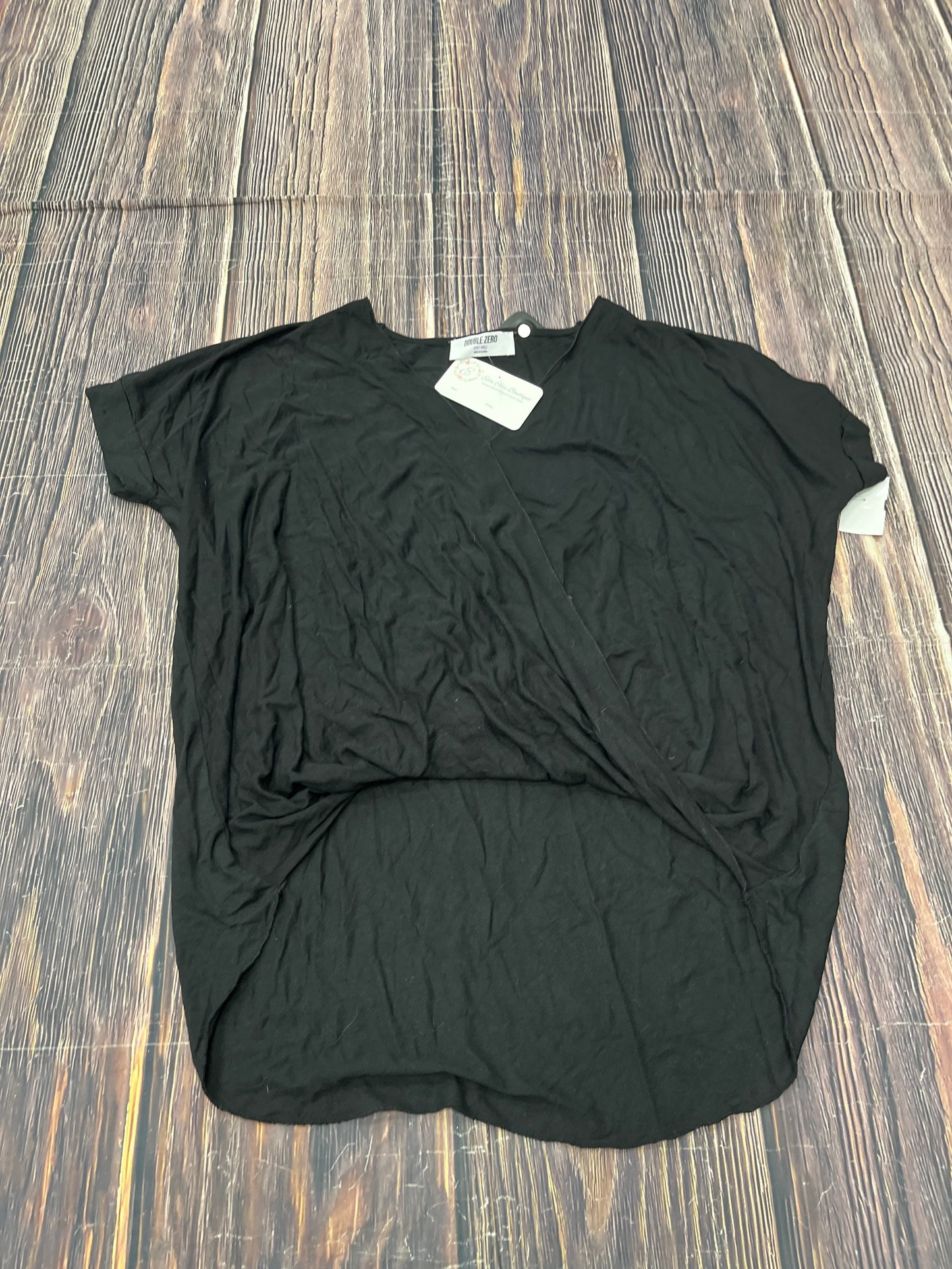 Top Short Sleeve Basic By Double Zero In Black, Size: S