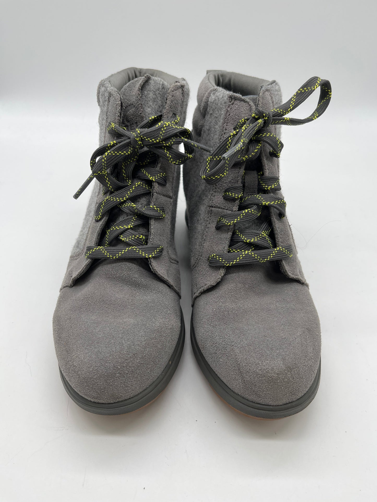 Boots Ankle Heels By Sorel In Grey, Size: 8