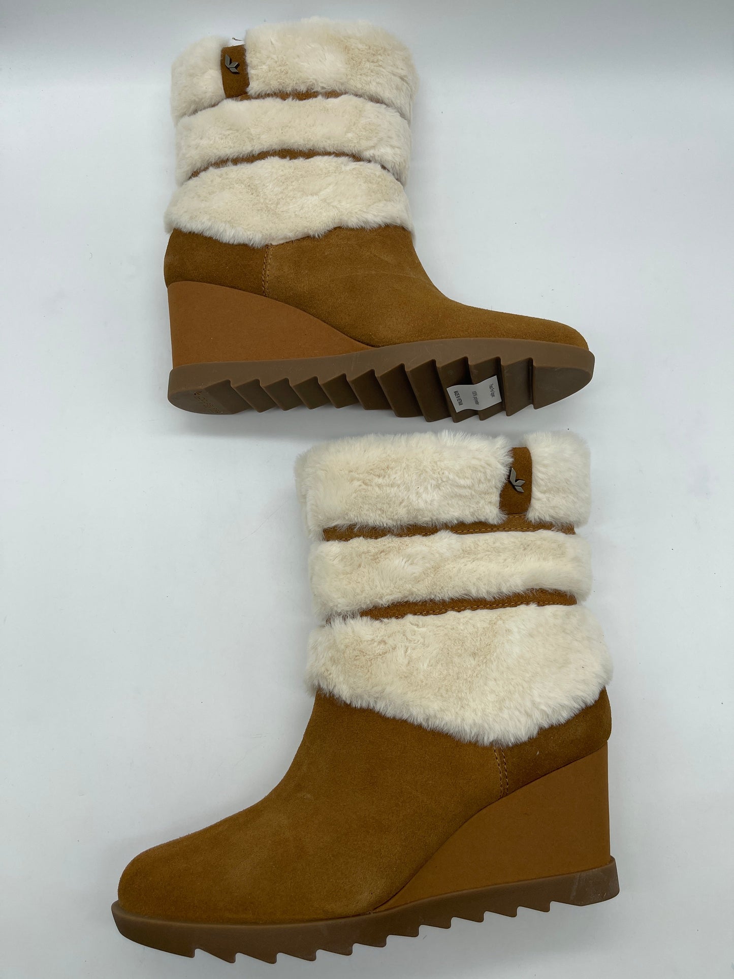 Boots Ankle Heels By Koolaburra By Ugg In Tan, Size: 10